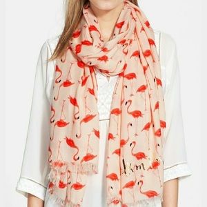 Kate Spade Flamingo Scarf